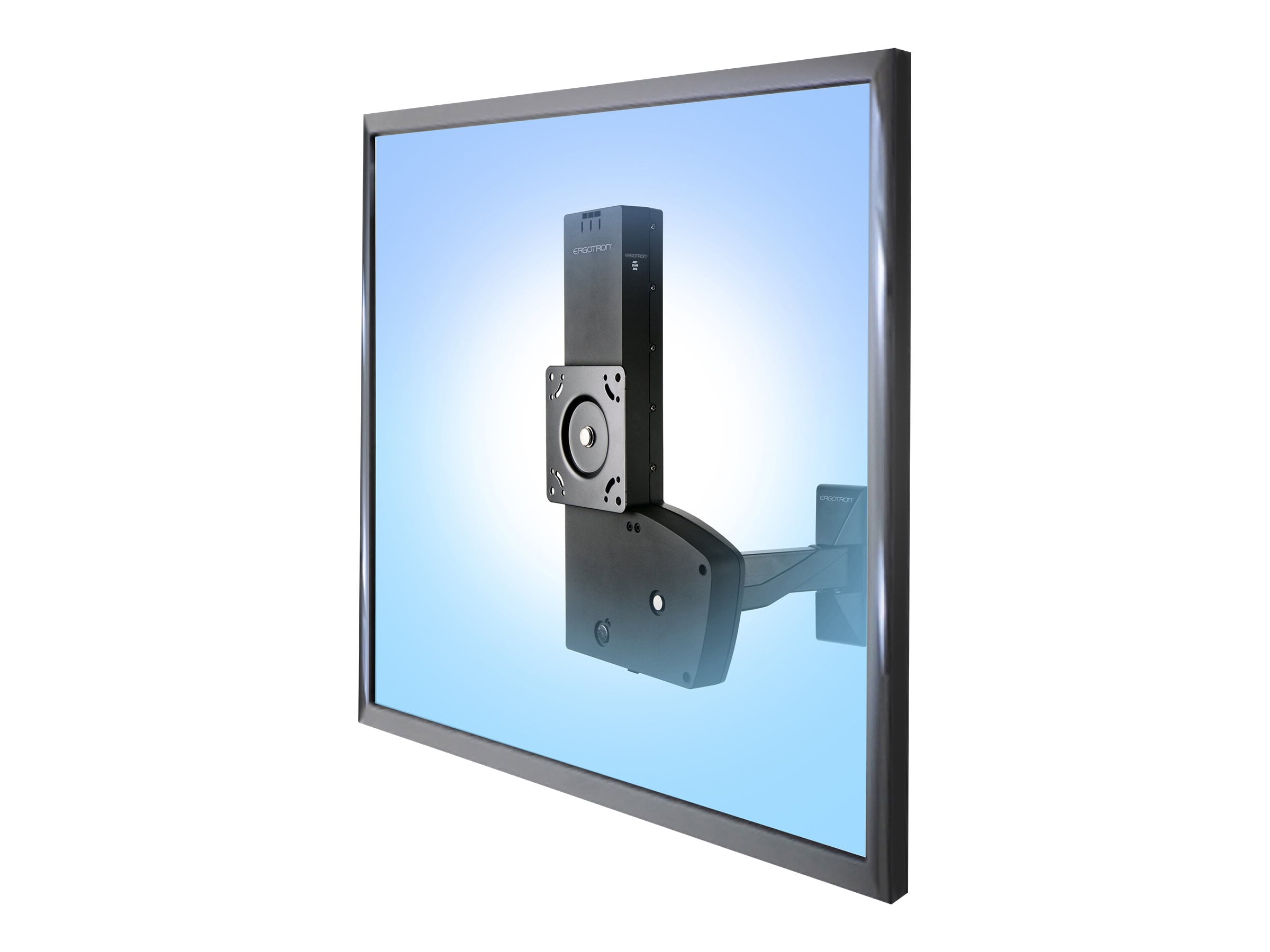 Black Full-Motion Wall Mount with VESA Adapter