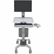 Ergotron WorkFit-C, Single Sit-Stand Mobile Workstation