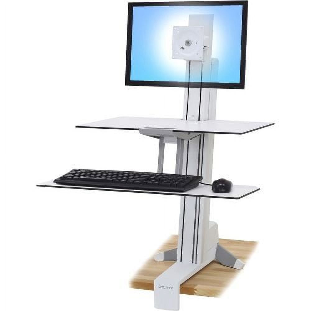 Ergotron WorkFit-S, Single LD with Worksurface+ (White) - image 1 of 2
