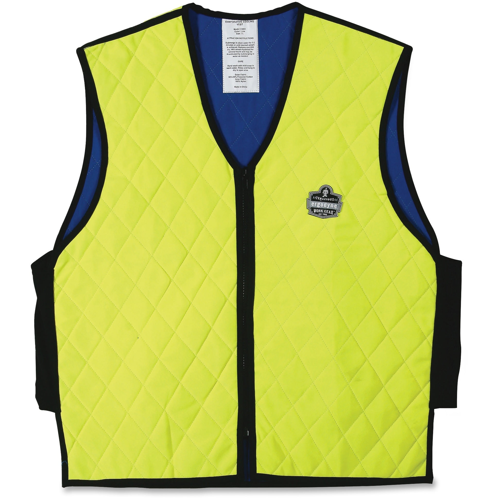 Ergoydne, Chill-Its Evaporative Cooling Vest, Lime, Medium