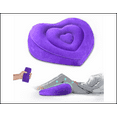 thumbnail image 1 of Erhuida Leg Elevating Pillow - Heart Shape, Between Knee Sleep Pillow,Inflatable Lumbar Pillow for Swelling Blood Circulation, Inflatable Wedge Pillow for Travel, Camping, 1 of 8