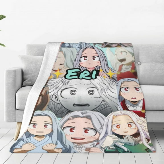 Eri Throw Blanket Ultra Soft Cozy Plush Fuzzy Flannel Blanket Lightweight Luxury Fleece Blanket Gifts for Travel Camping Home Decor 40"X30"