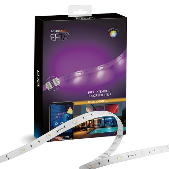 Eria Zigbee 10 ft Flexible Extension Colors LED Strip, Compatible with ERIA, Alexa, Google Assistant and ZigBee hubs