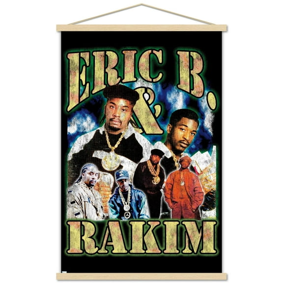 Eric B. & Rakim - Bootleg Wall Poster with Magnetic Frame, 22.375" x 34"