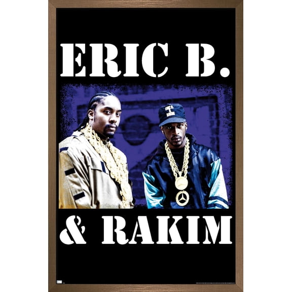 Eric B. & Rakim - Gold Chains Wall Poster, 22.375" x 34" Framed
