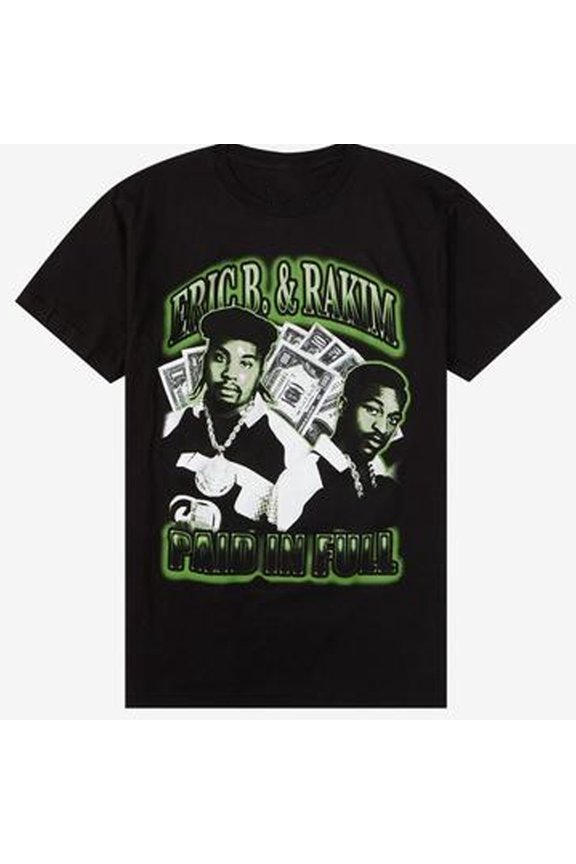 Eric B. & Rakim Paid In Full black T-shirt short sleeve S-5Xl 16