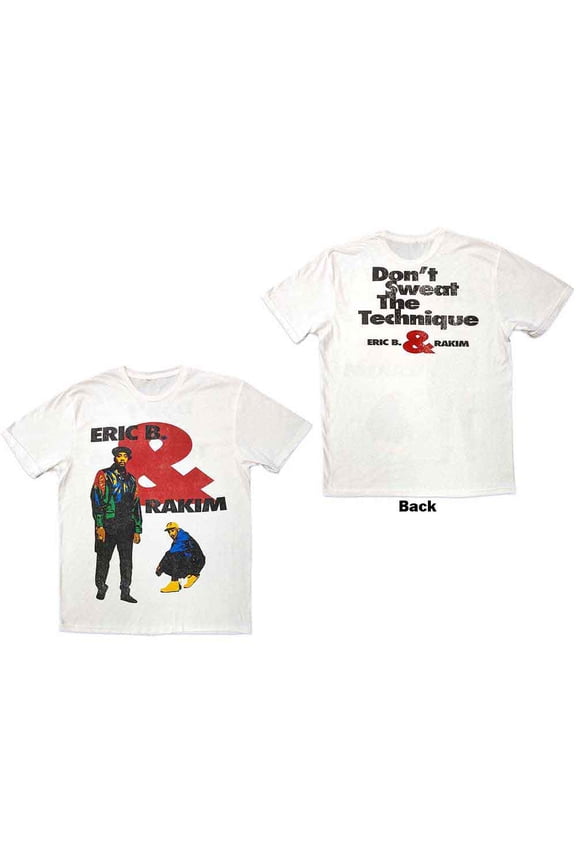 Eric B. & Rakim Unisex T-Shirt: Don't Sweat (Back Print) (Medium)