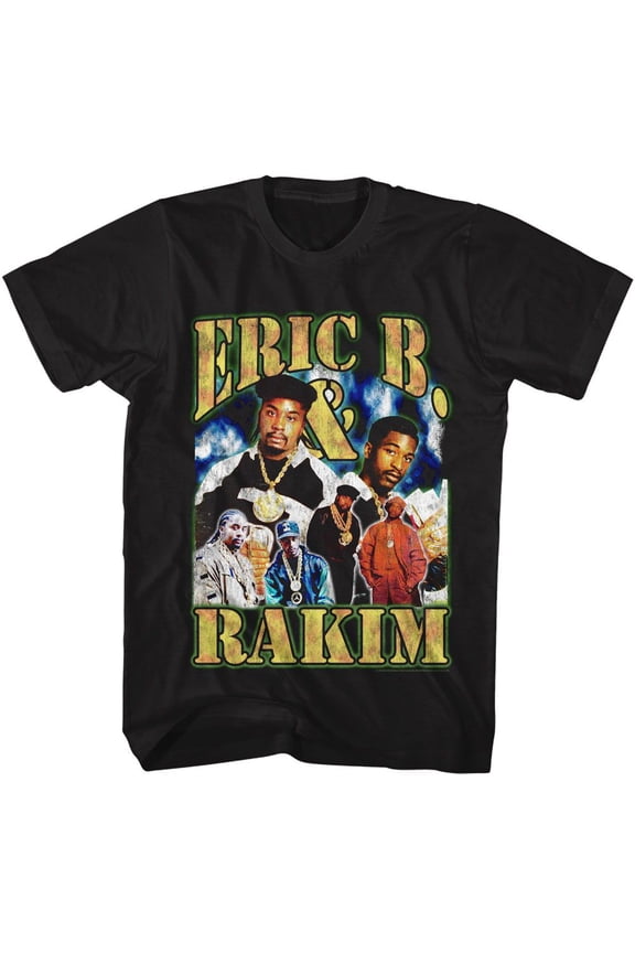 Eric B. and Rakim Group Bootleg Black Adult T-Shirt