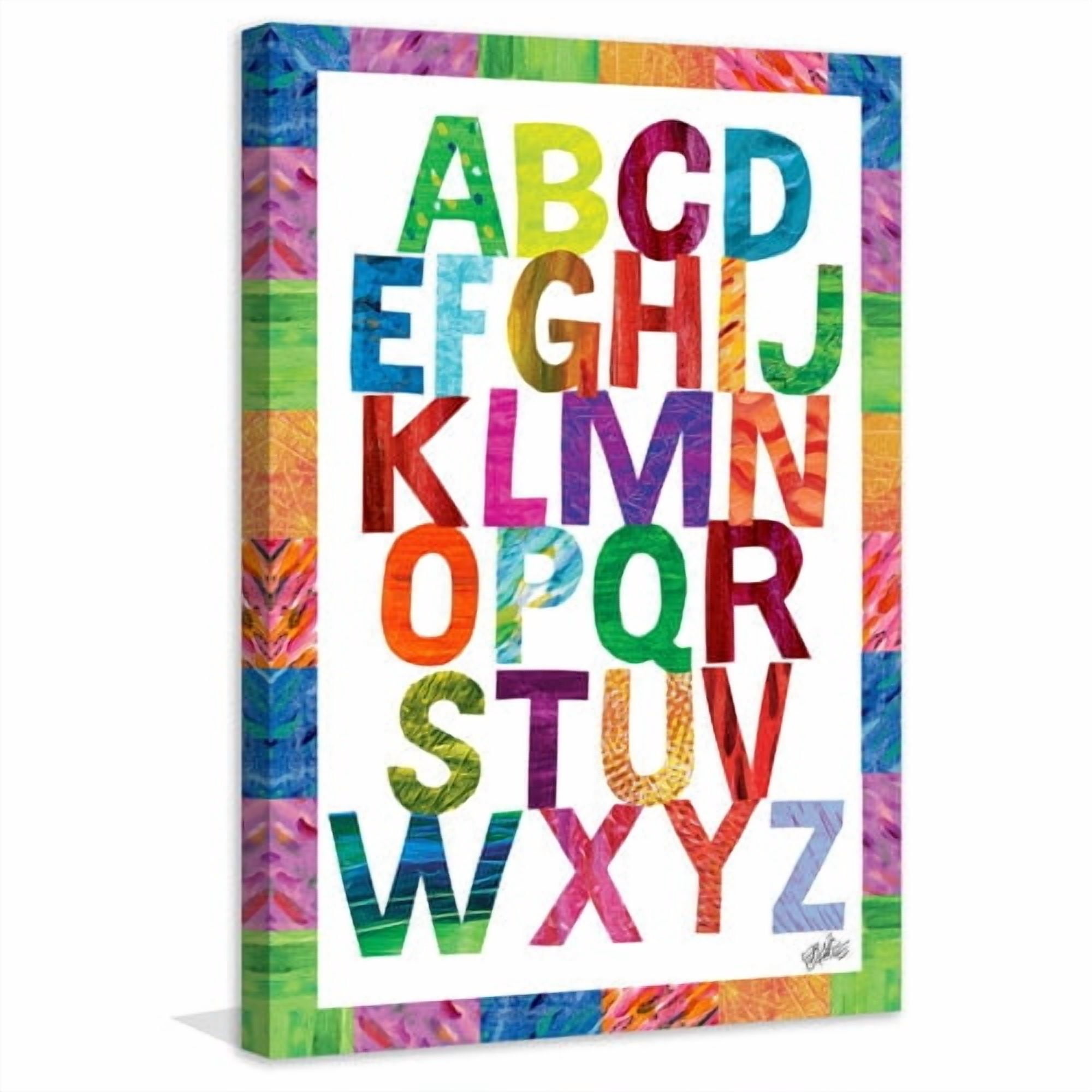 Marmont Hill 'Alphabet Letters' by Eric Carle Painting Print on Wrapped Canvas