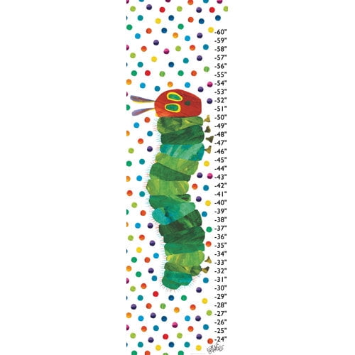 Eric Carle Caterpillar Dots Canvas Growth Chart