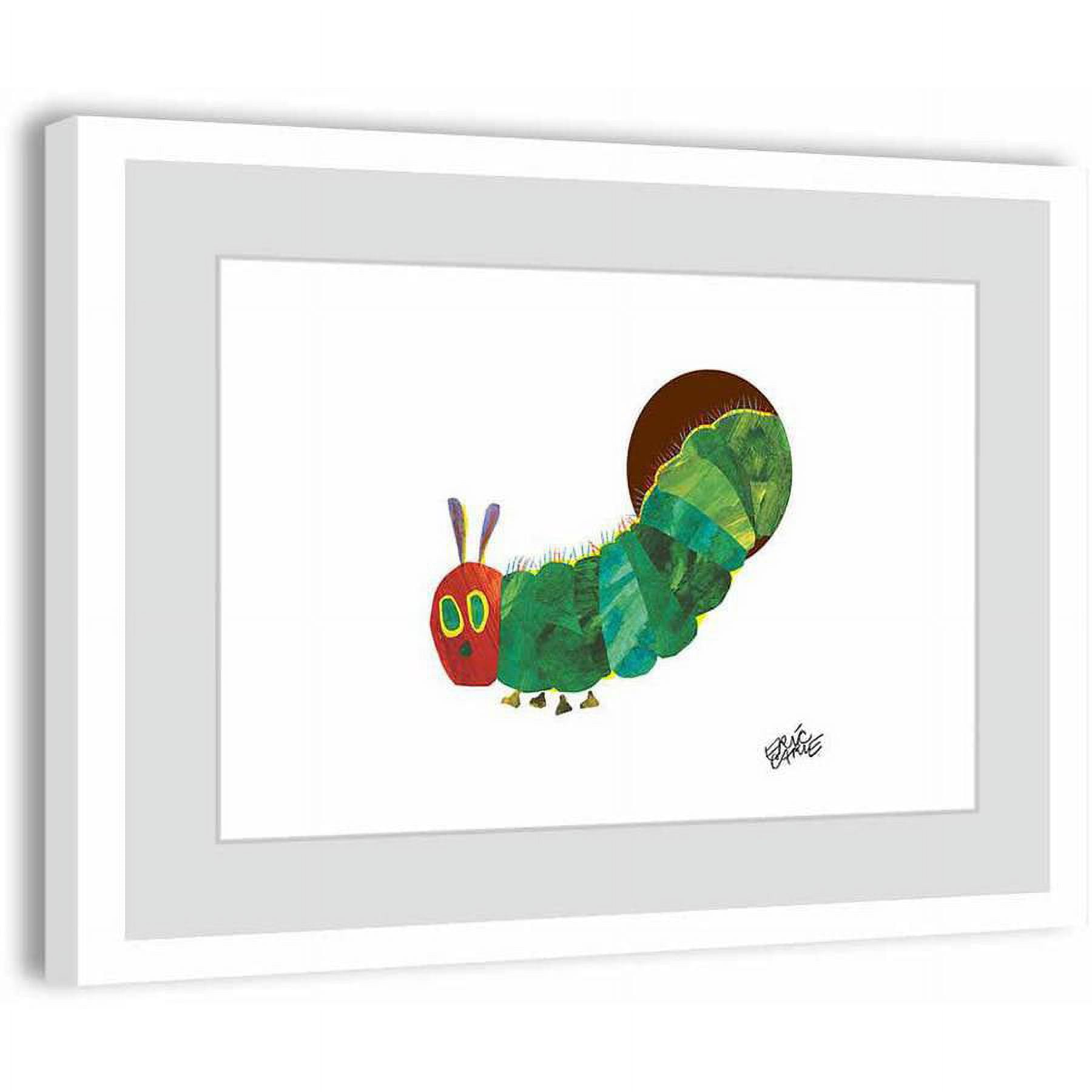 Eric Carle Caterpillar Hiding Framed Art Print