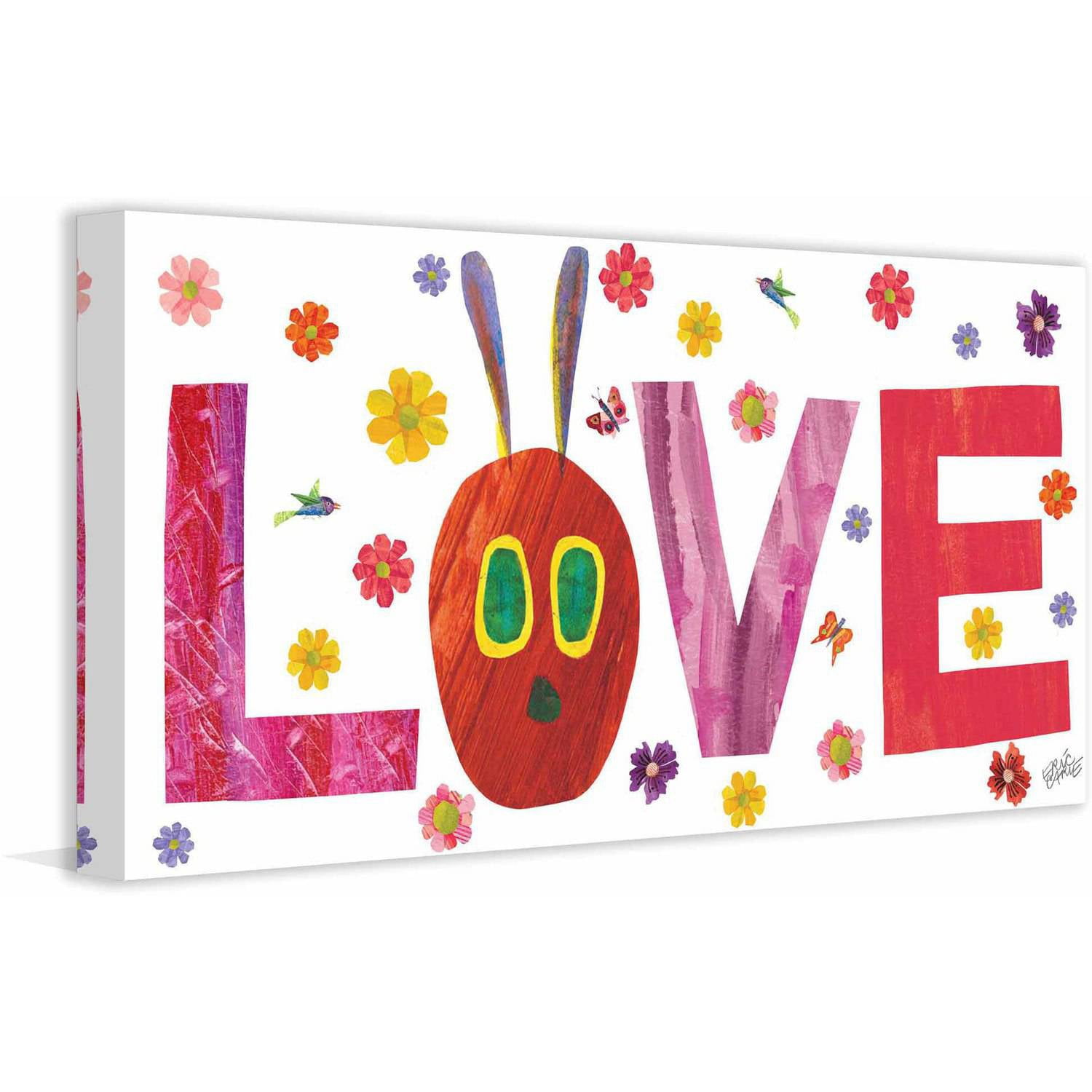 Eric Carle Caterpillar Love 2 Art Print on Premium Canvas
