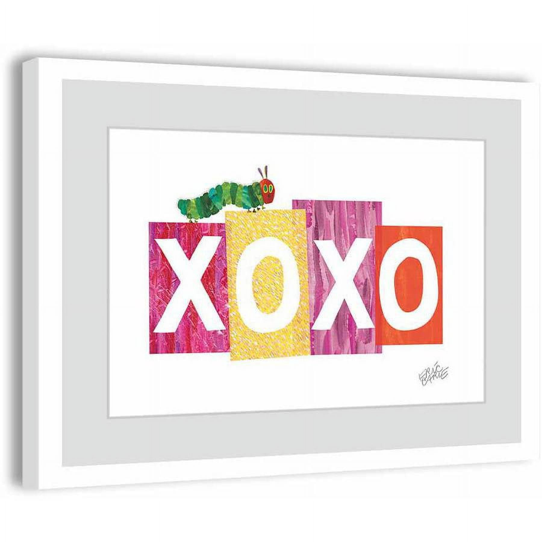 Eric Carle Caterpillar XOXO 2 Framed Art Print