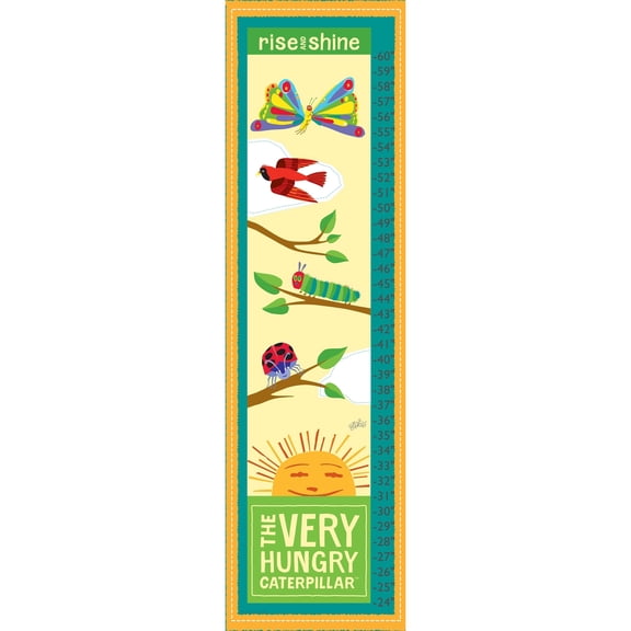Eric Carle Hungry Caterpillar Canvas Growth Chart