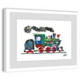 thumbnail image 1 of Eric Carle Steam Train 2 Framed Art Print, 1 of 5