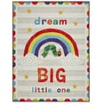 thumbnail image 1 of Eric Carle "The Very Hungry Caterpillar" Elementary Dream Big Little One Kids Machine Washable Area Rug, White/Grey, 4'11"x6'6", 1 of 10