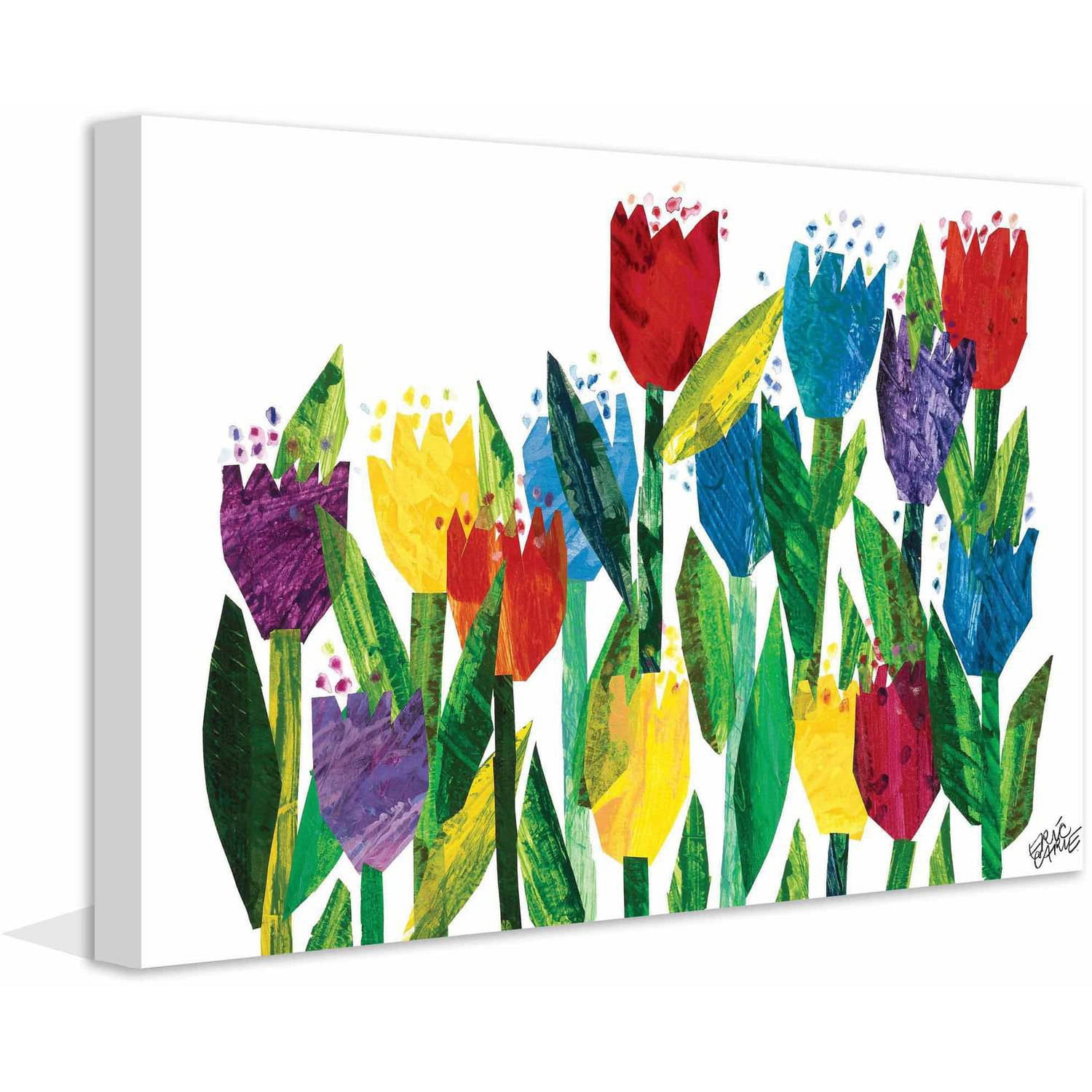 Eric Carle Tulips Art Print on Premium Canvas