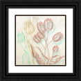 thumbnail image 1 of Eric, Chestier 12x12 Black Ornate Wood Framed with Double Matting Museum Art Print Titled - Botaniques Cochin 1 (coleurs, detail), 1 of 4