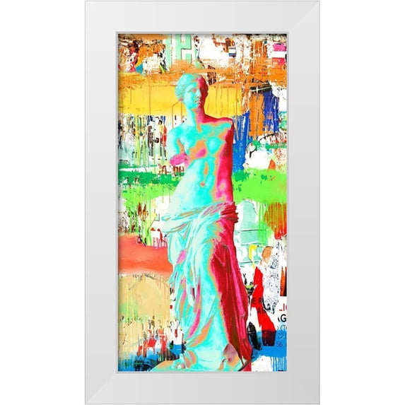 Eric, Chestier 14x24 White Modern Wood Framed Museum Art Print Titled - Venus de Milo 2.0