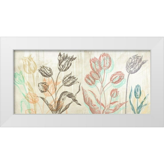 Eric, Chestier 18x11 White Modern Wood Framed Museum Art Print Titled - Botaniques Cochin 1 (coleurs)