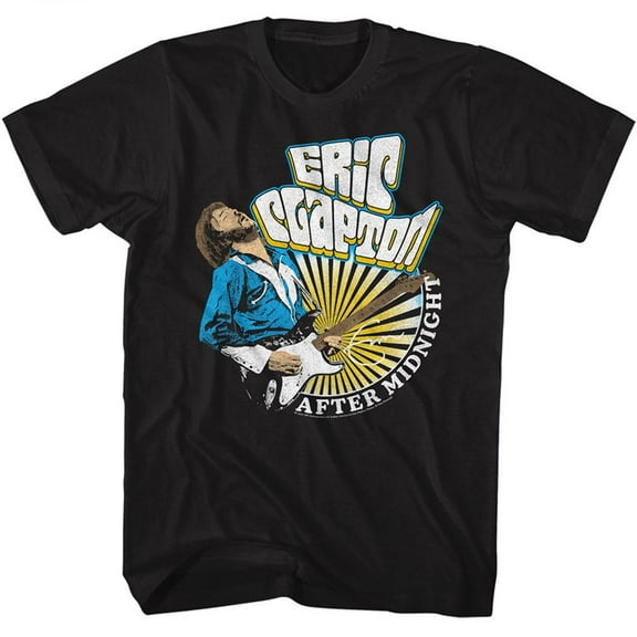 Eric Clapton After Midnight Black Adult T-Shirt