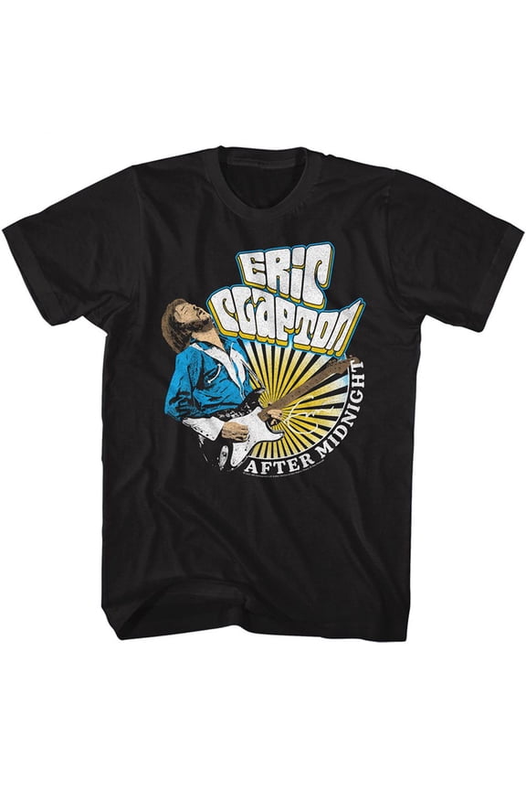 Eric Clapton After Midnight Black Adult T-Shirt