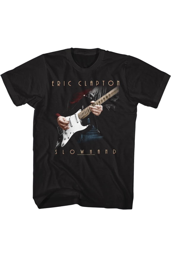 Eric Clapton Slowhand Black Adult T-Shirt
