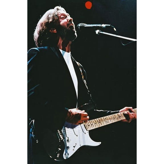 Eric Clapton With Guitar In Concert 24x36 Poster