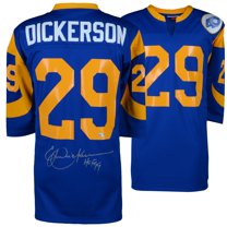 Eric Dickerson Royal Los Angeles Rams Autographed Mitchell & Ness