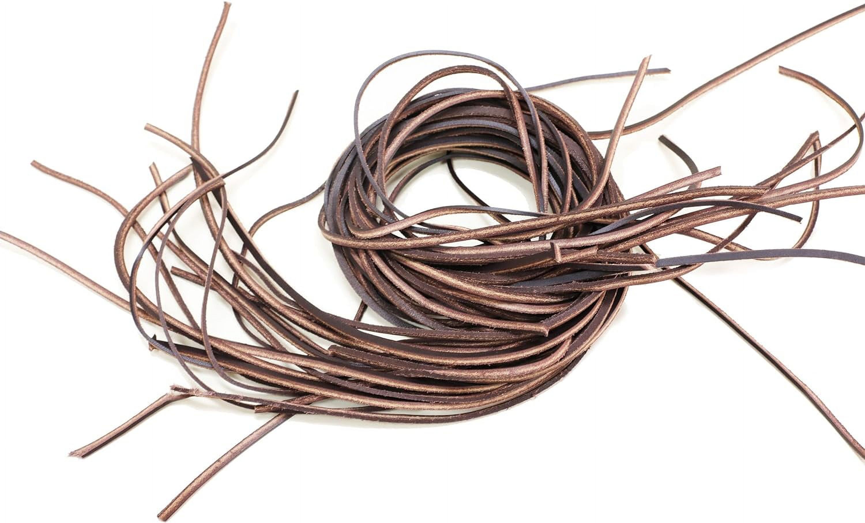 Eric Genuine Leather Lacing, Leather Cord Bundle, Assorted Leather