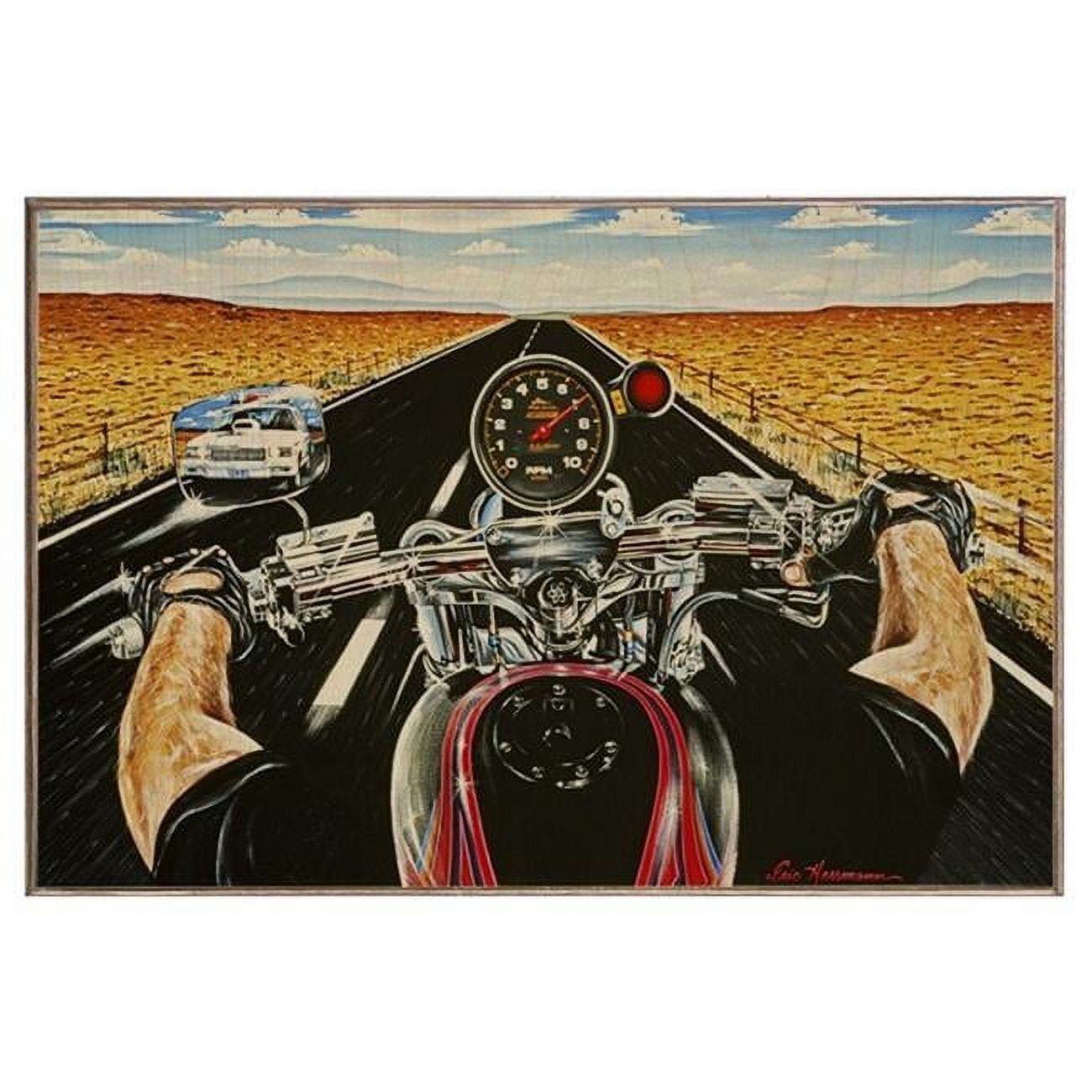 Eric Herrmann Studios LS361WB1218EHM 18 x 12 in. Crankin Birch Wood