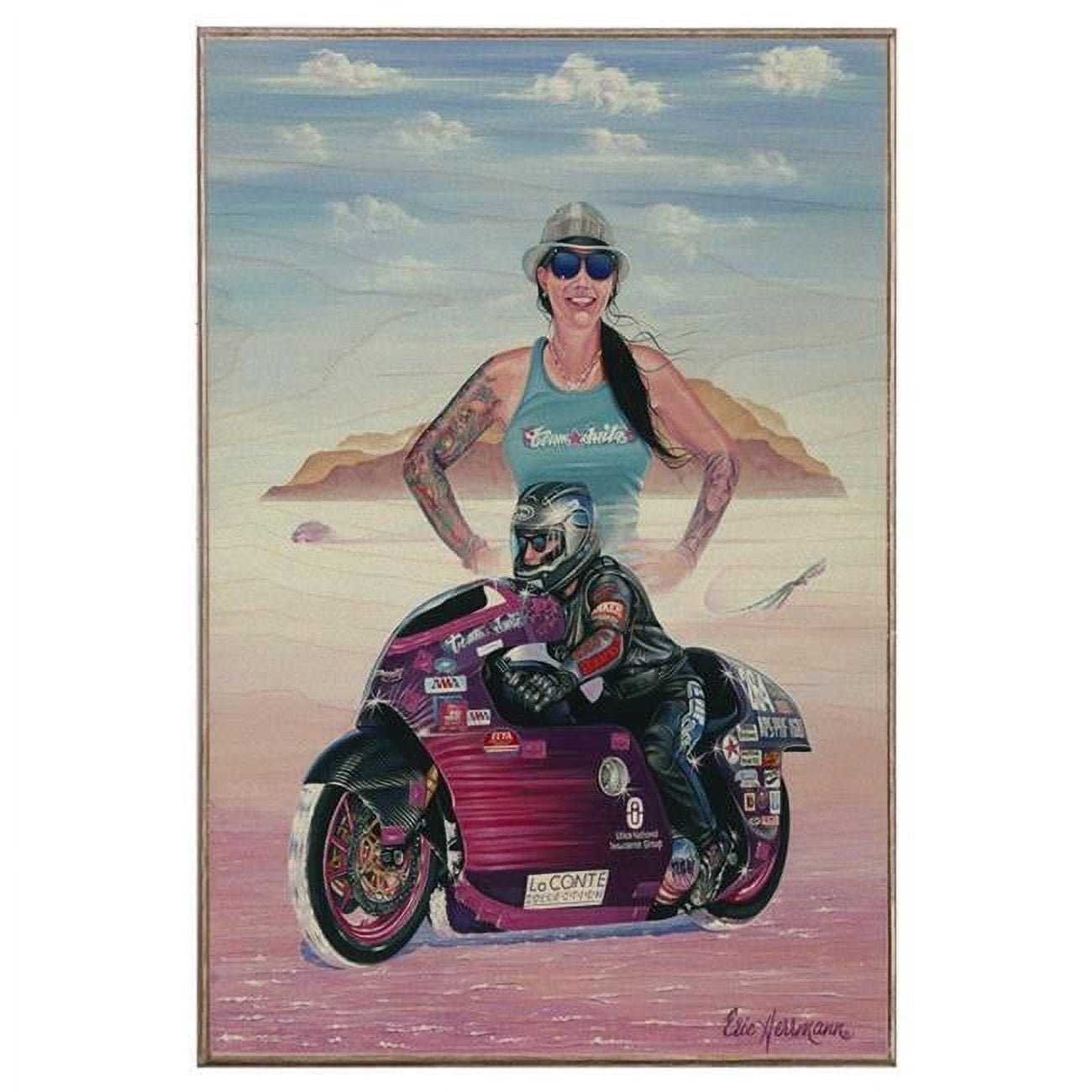 Eric Herrmann Studios LS385WB1218EHM 18 x 12 in. Jody Birch Wood