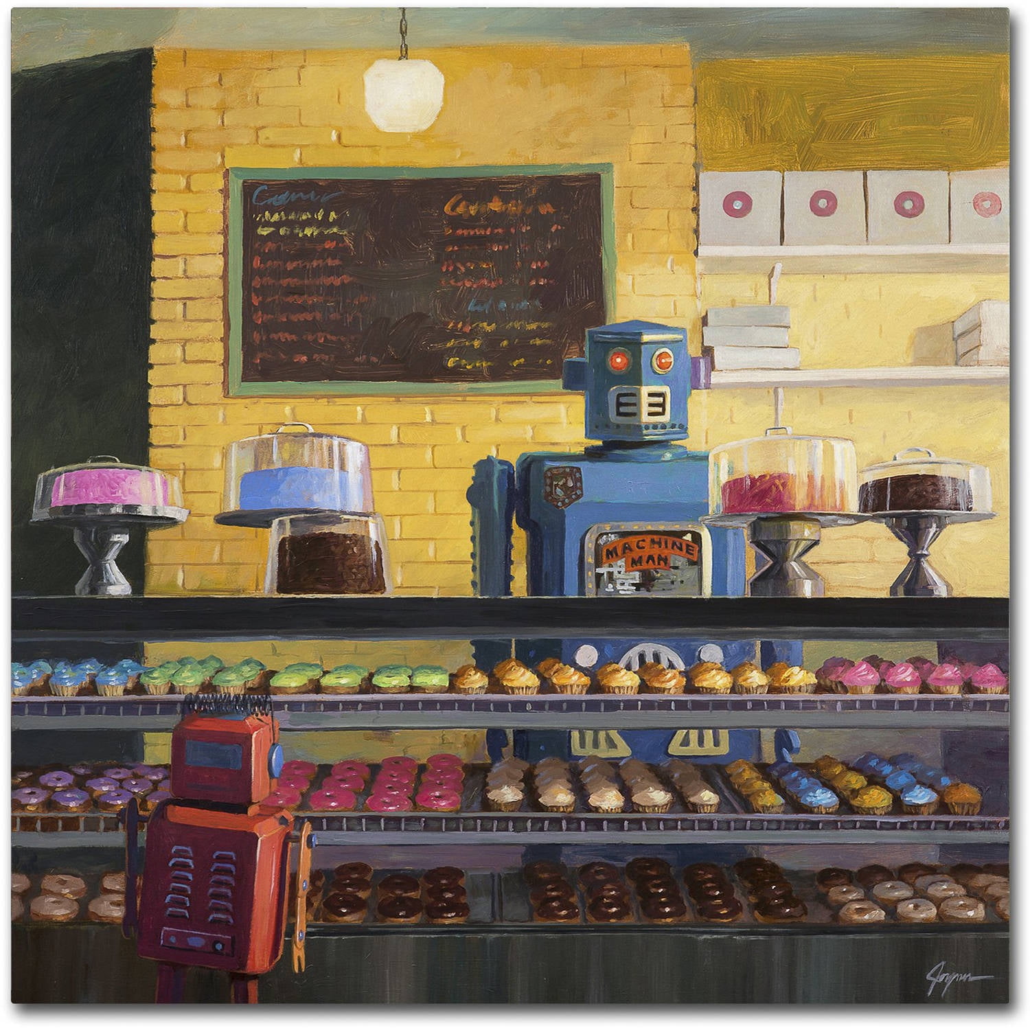 Eric Joyner Indecision Robot Bakery Canvas Wall Art