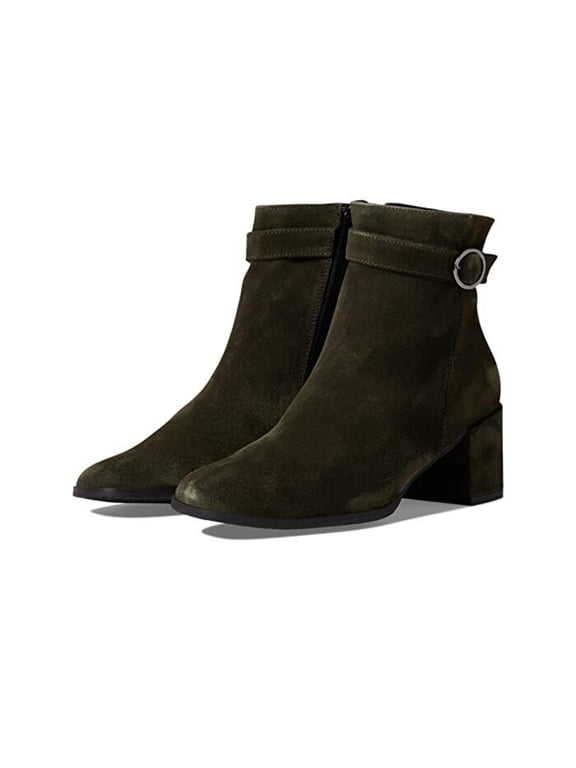 Eric Michael Tyler Boot Women's US 5.5 Green Leather Square Toe Bootie KHD1031