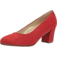 thumbnail image 1 of Eric Michael Women's Abby Classic Style Suede Heels, Red,8 M US, 1 of 3