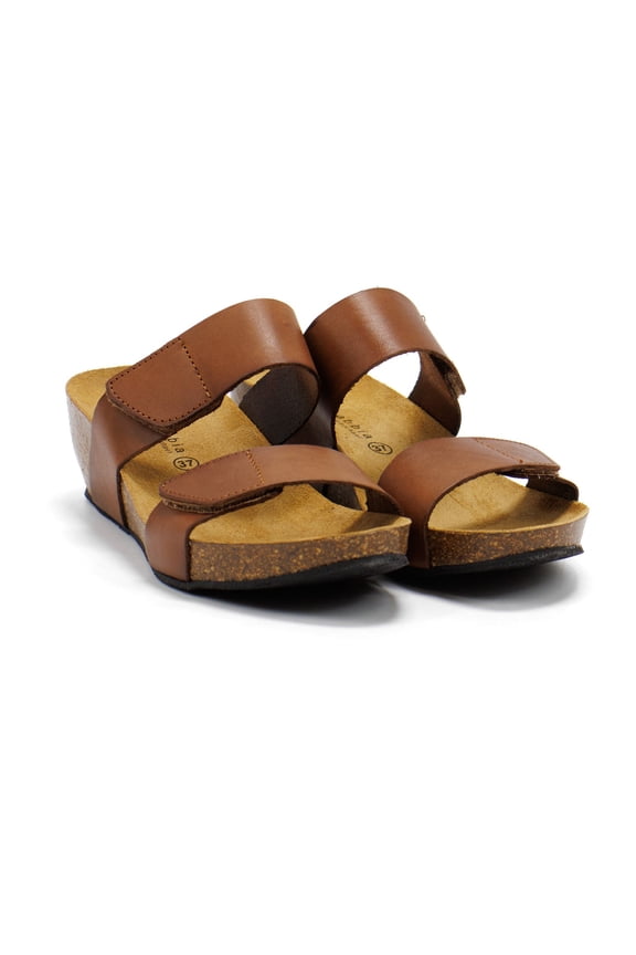 Women's Liat Platform Sandals, Brown,10 M US