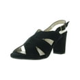 thumbnail image 1 of Eric Michael Womens Lark Cut-Out Suede Slingback Heels, 1 of 6