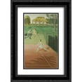 thumbnail image 1 of Eric Ravilious 2x Matted 18x24 Black Ornate Framed Art Print 'Tennis (triptych, right wing) ', 1 of 2