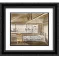 thumbnail image 1 of Eric Ravilious 2x Matted 22x20 Black Ornate Framed Art Print 'RNAS Sick Bay, Dundee ', 1 of 2
