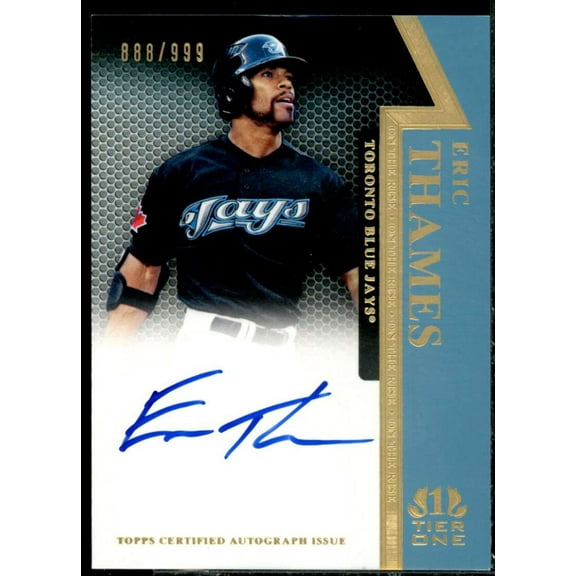 Eric Thames Rookie Card 2011 Topps Tier One On The Rise Autographs #ET