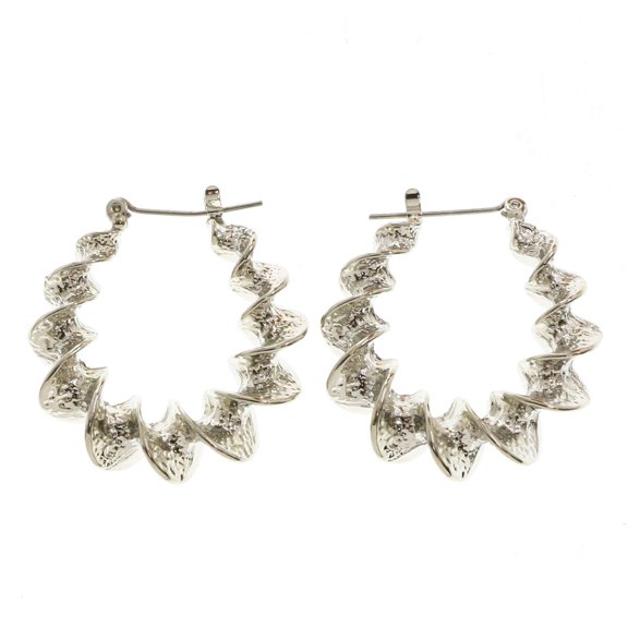 Erica Lyons Hoop-Earrings Silver-Tone