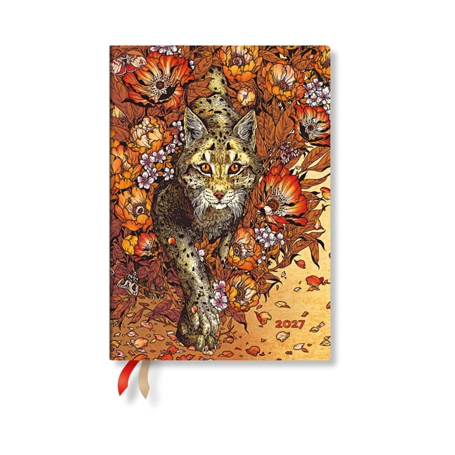 Erica Williams Art 2027 Lynx Rising MIDI Horizontal Softcover 12-Month Weekly Planner, 176pg, 100gsm by Paperblanks (Erica Williams Art), (Paperback)
