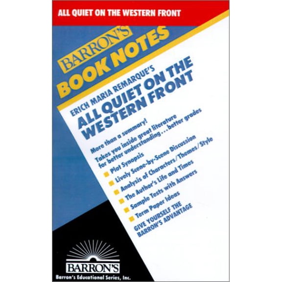 Pre-Owned Erich Maria Remarque's All Quiet on the Western Front (Paperback) 9780764191022