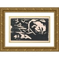 thumbnail image 1 of Erich Wichmann 18x13 Gold Ornate Wood Frame and Double Matted Museum Art Print Titled - Abstract Composition (1919), 1 of 4