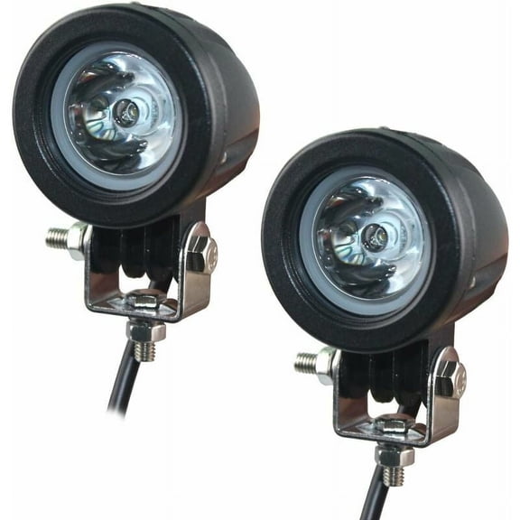 Ericksen-Tech Motorcycle LED Headlights, Two Lighting Modes 60W Driving Light Spotlight Work Lights For ATV, Long Lasting 50000 Hours Lifespan, Solid Aluminum Frame & Thickened