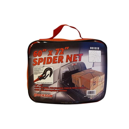 Erickson 01018 Multi 60" x 72" Spidee Cargo Net with Carry Bag — Residential Use, Standard Application