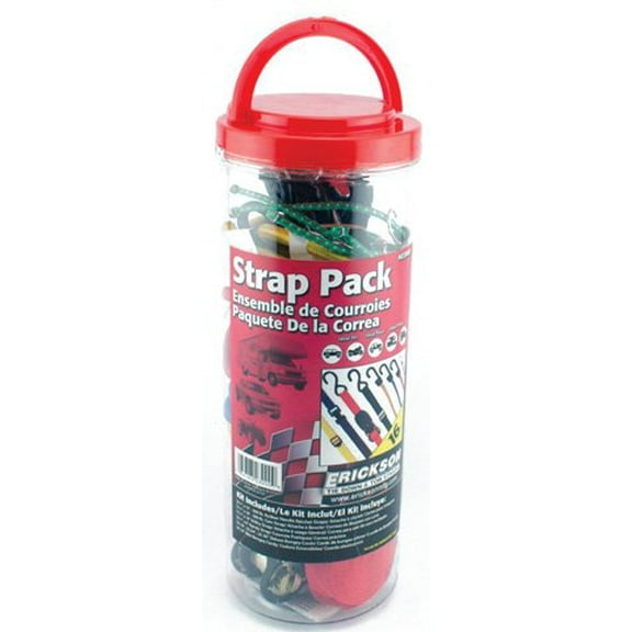 Erickson 03000 Bungey/Strap Pack in a Jar Assortment - 16 Piece