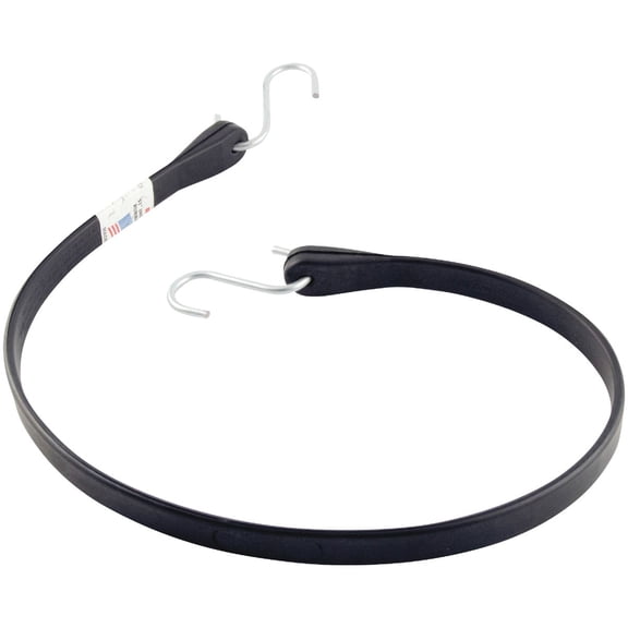 Erickson 06704 31" Long Industrial EPDM Rubber Tarp Strap with Metal Hooks