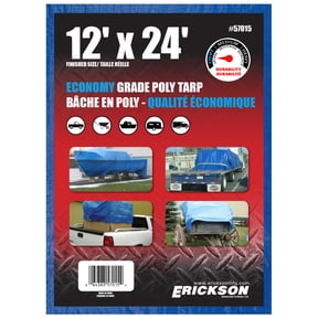 Erickson 12'x24' Blue Economy Poly Tarp