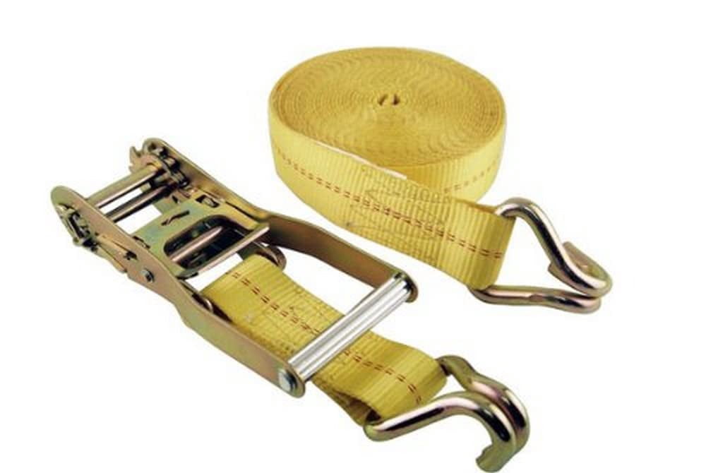 Erickson 78627 2" x 27' 10,000 lbs Load Limit Ratcheting Tie-Down Strap with Double J-Hooks
